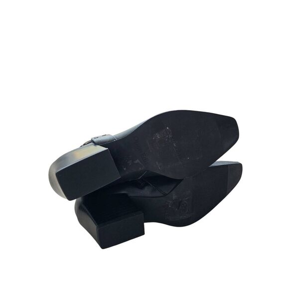 Open Edit Enzo Boots Western Style Black Size 9 Block Heel - Picture 8 of 8